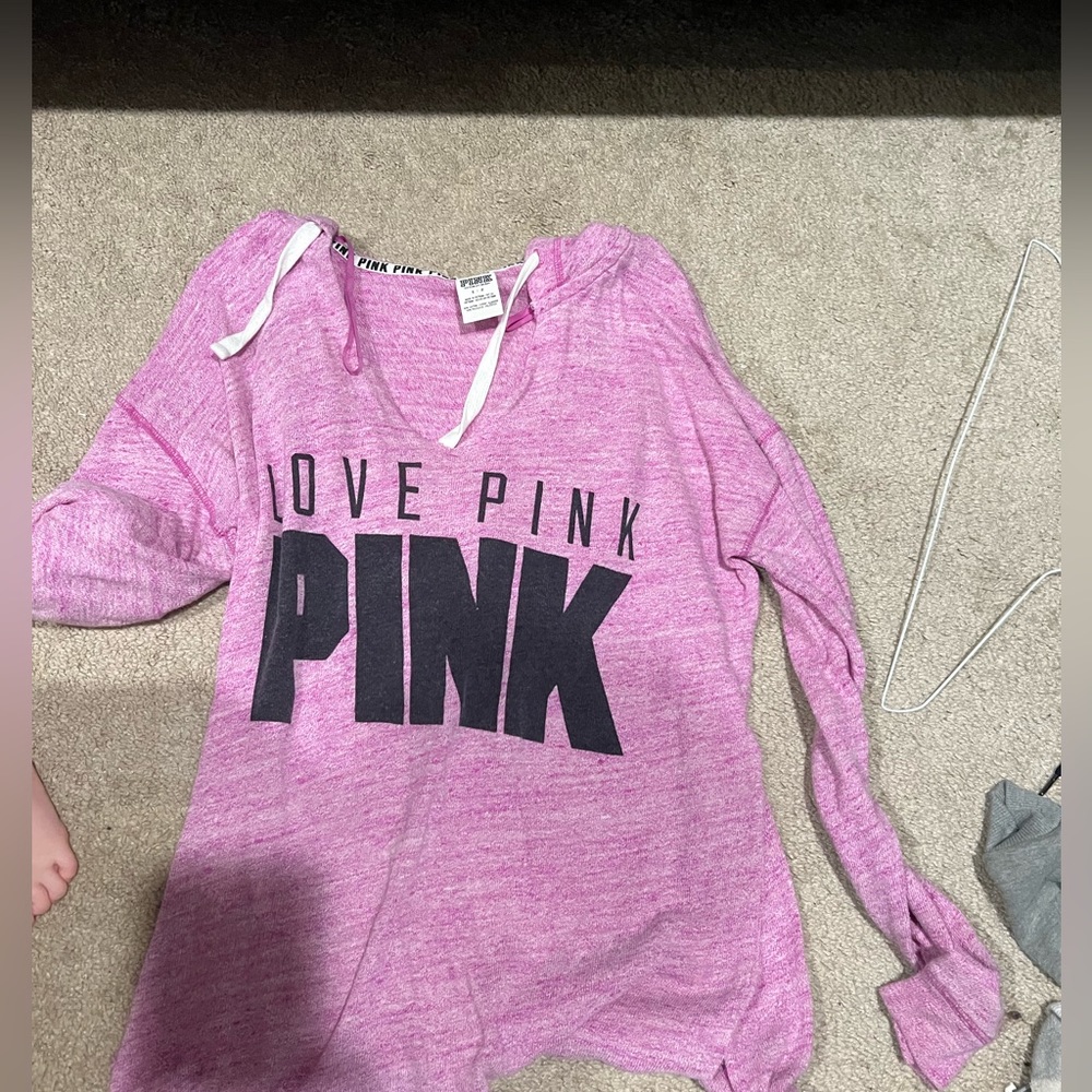 pink lightweight summer hoodie